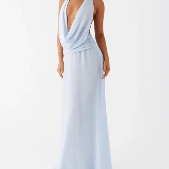 Peppermayo Elysia Chiffon Maxi Dress - Baby Blue - Picture 4 of 11